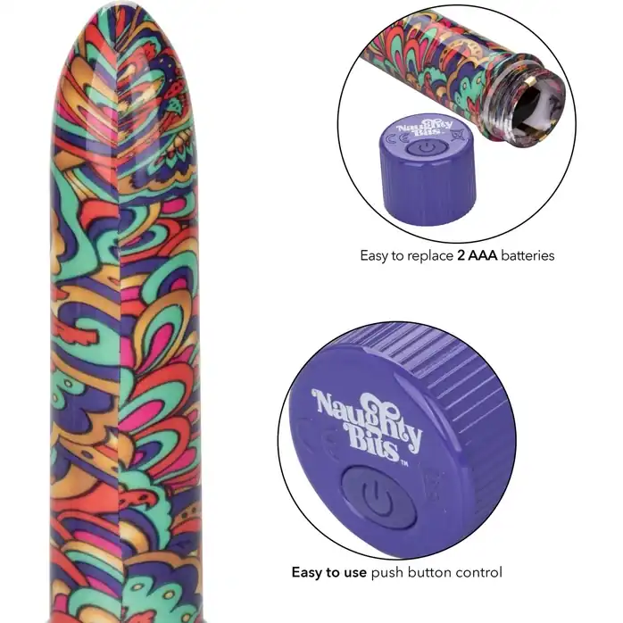 Мини-вибратор Shake It Off Powerful Mini Vibrator - 12,75 см - Naughty Bits. Фотография 4.