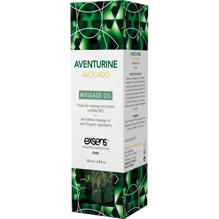 Органическое массажное масло AVENTURINE AVOCADO - 100 мл. Фотография 3.