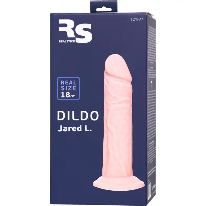 Телесный фаллоимитатор из силикона Jared L. - 18 см - RealStick Silicone. Фотография 10.