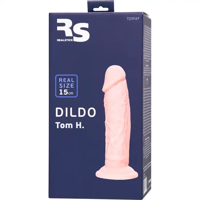 Телесный фаллоимитатор из силикона Tom H. - 15 см - RealStick Silicone. Фотография 10.