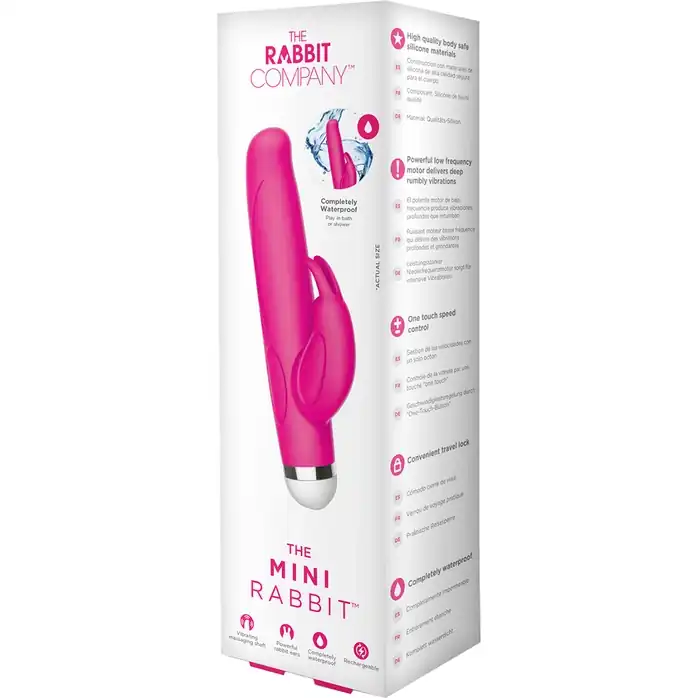 Розовый вибратор-кролик The Mini Rabbit - 13,9 см. Фотография 3.