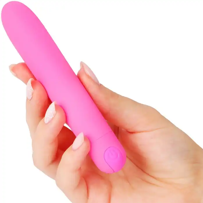 Розовый классический перезаряжаемый мини-вибратор - 12 см - COSMO ORGASM. Фотография 2.