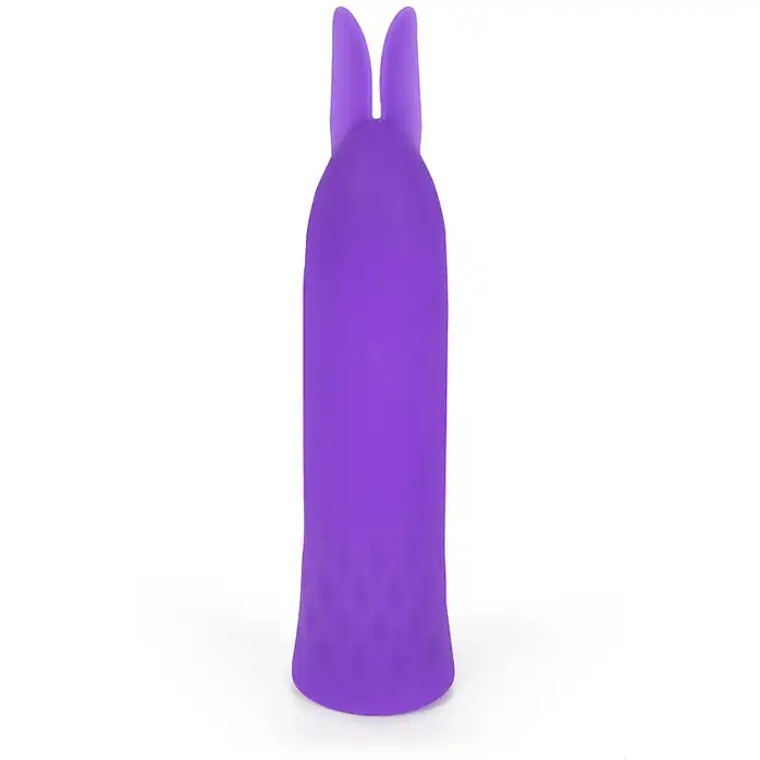 Фиолетовый вибростимулятор в форме зайчика - 10,5 см - COSMO ORGASM
