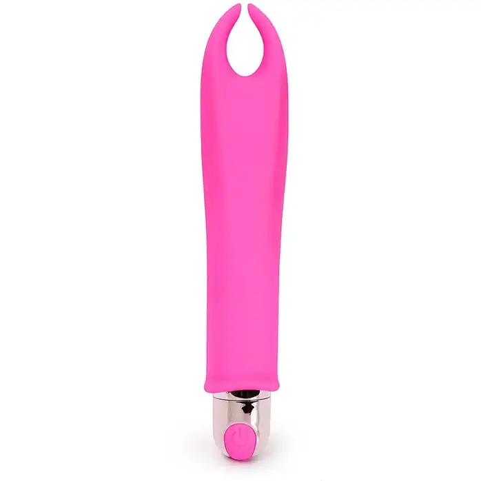 Розовый мини-вибратор для стимуляции эрогенных зон - 15,5 см - COSMO ORGASM