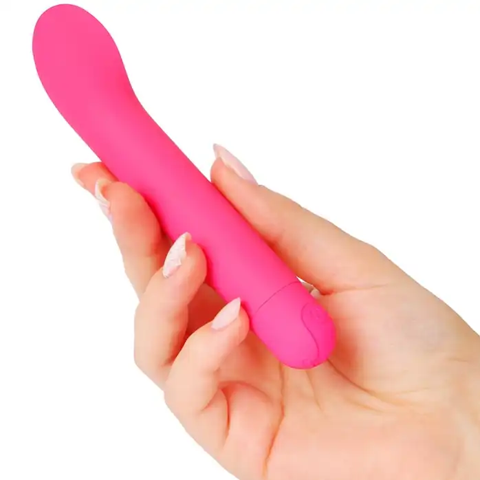 Розовый мини-вибратор с увеличенной головкой - 14 см - COSMO ORGASM. Фотография 2.
