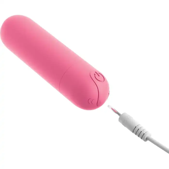 Розовая вибропуля #Play Rechargeable Bullet - OMG!. Фотография 4.
