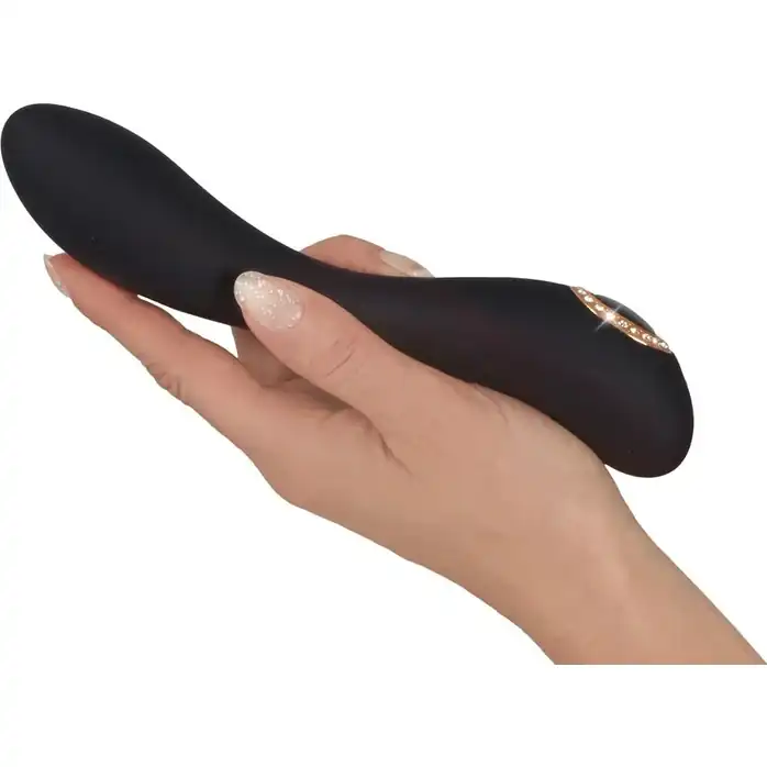 Черный элегантный вибратор Cleopatra G-Spot Vibrator - 19,7 см. Фотография 3.
