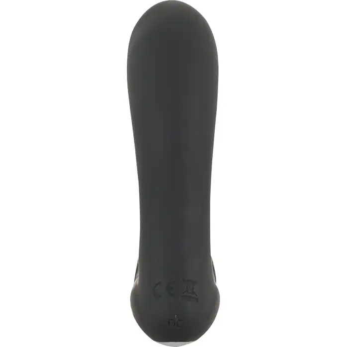 Черная анальная втулка с вибрацией и функцией нагрева Warming Vibrating Butt Plug. Фотография 9.