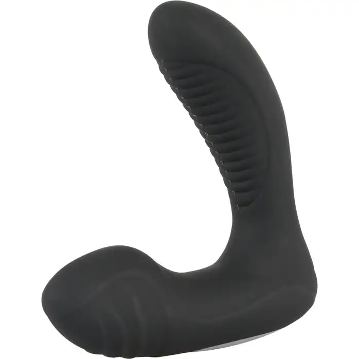 Черная анальная втулка с вибрацией и функцией нагрева Warming Vibrating Butt Plug