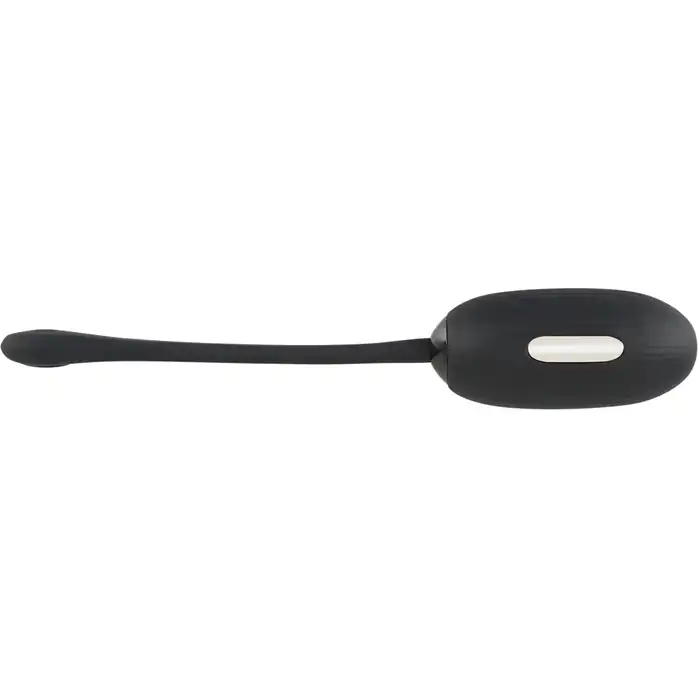 Черное виброяйцо с электростимуляцией Vibrating E-Stim Love Ball. Фотография 5.