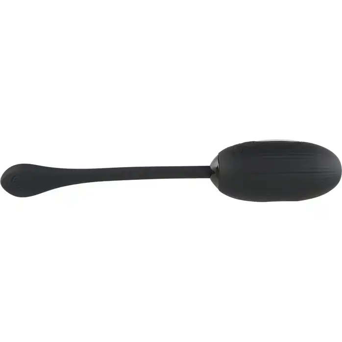 Черное виброяйцо с электростимуляцией Vibrating E-Stim Love Ball. Фотография 6.