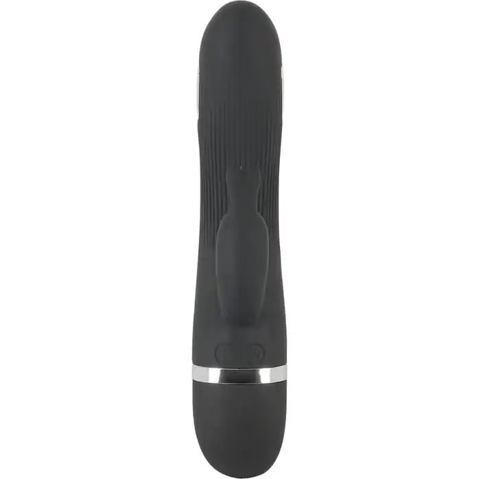 Черный вибратор-кролик с электростимуляцией E-Stim Rabbit Vibrator - 19,3 см. Фотография 6.