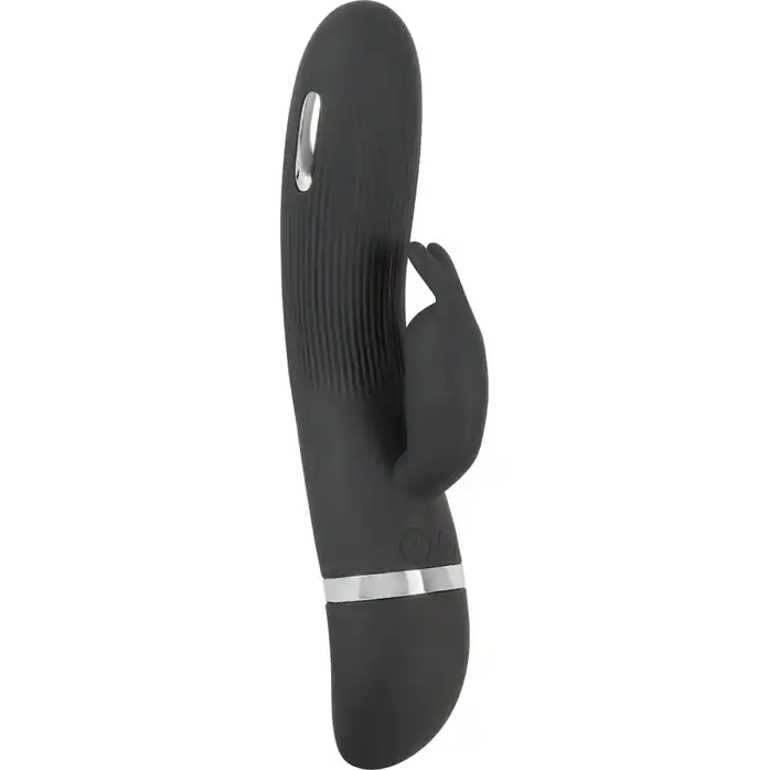 Черный вибратор-кролик с электростимуляцией E-Stim Rabbit Vibrator - 19,3 см