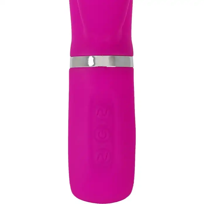 Лиловый вибратор-кролик Super Soft Silicone Rabbit Vibrator - 20,2 см. Фотография 10.