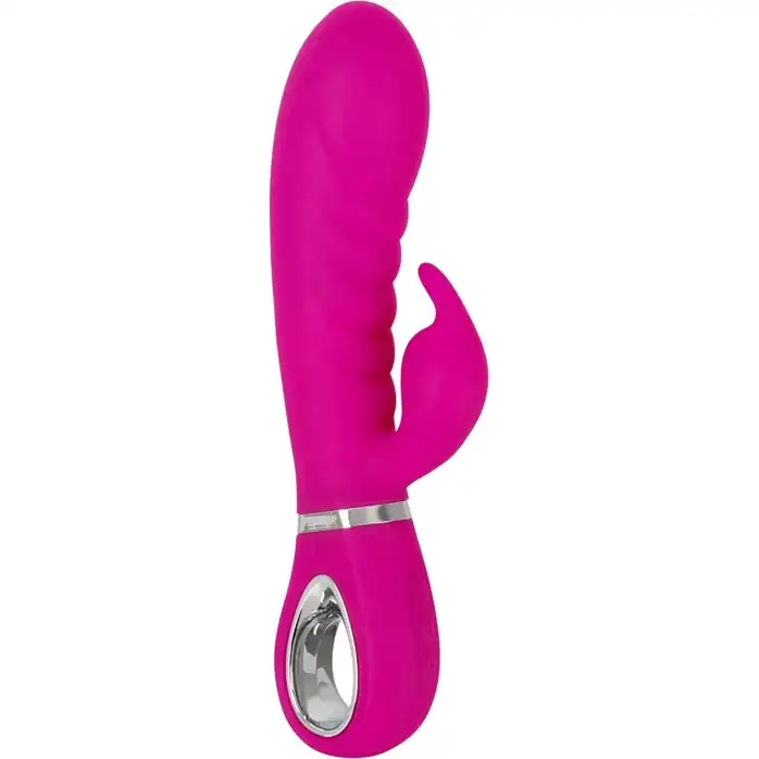 Лиловый вибратор-кролик Super Soft Silicone Rabbit Vibrator - 20,2 см