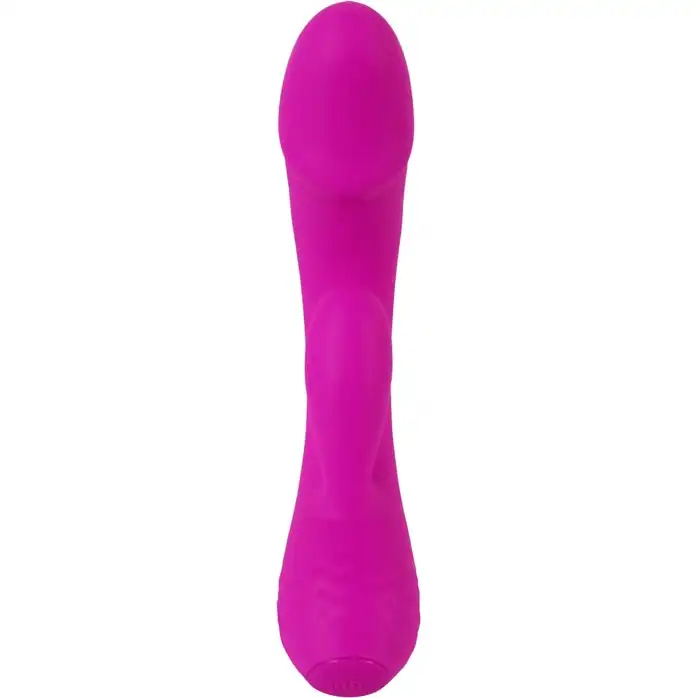 Лиловый вибратор-кролик Super Soft Silicone Rabbit Vibrator - 17,7 см. Фотография 6.