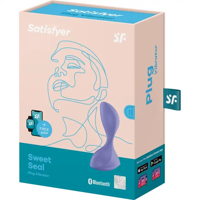 Фиолетовая анальная вибропробка Sweet Seal - 11,2 см. Фотография 2.
