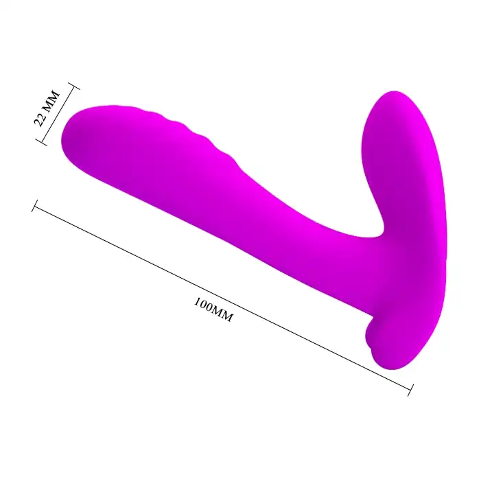 Лиловый мультифункциональный вибратор Remote Control Massager - Pretty Love. Фотография 4.