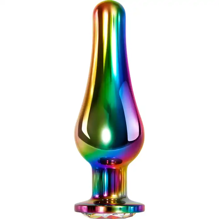 Радужная металлическая пробка Rainbow Metal Plug Large - 12,9 см