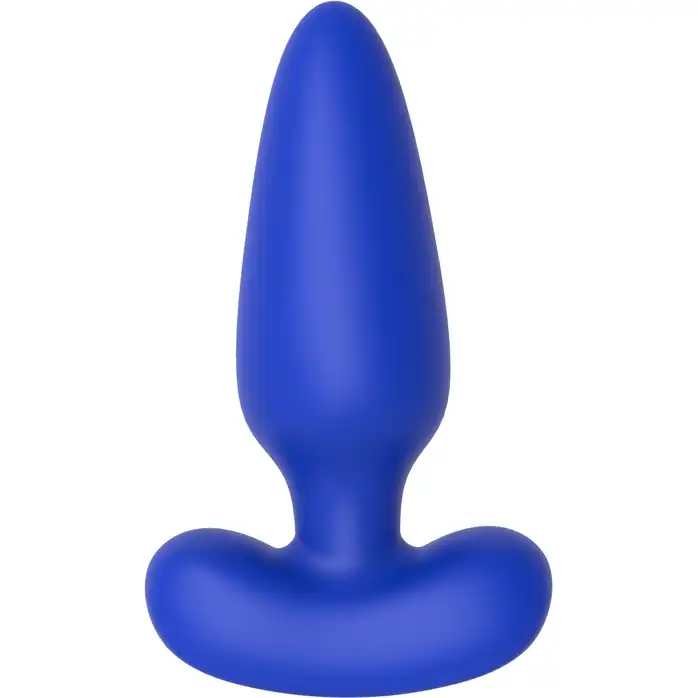Синяя анальная пробка с пультом ДУ Remote Anal Plug - 12 см - Cheeky Love. Фотография 4.