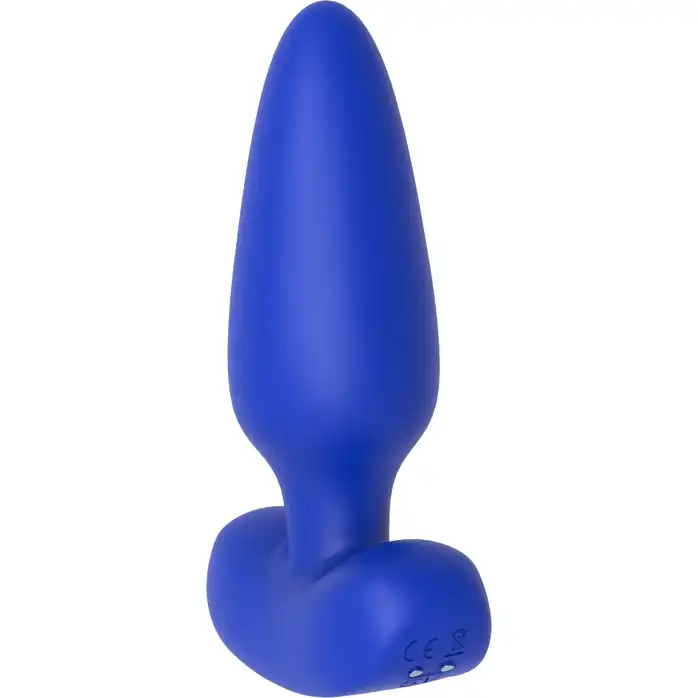 Синяя анальная пробка с пультом ДУ Remote Anal Plug - 12 см - Cheeky Love. Фотография 6.