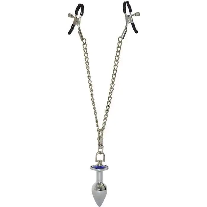 Зажимы для сосков с анальной пробкой - BDSM accessories