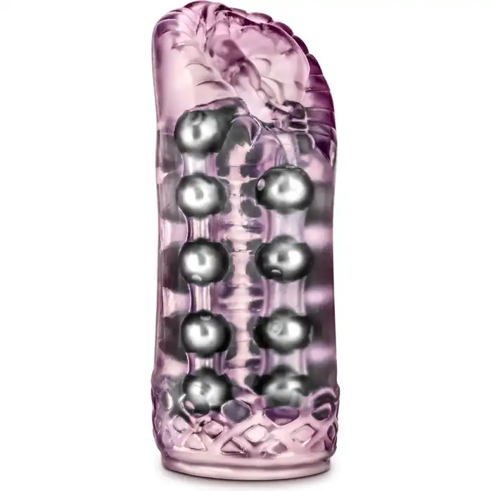 Розовый мастурбатор-вагина со стимулирующими бусинами Super Stroker - M for Men