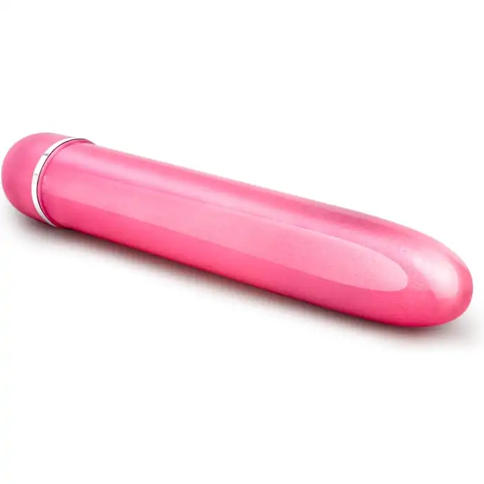 Розовый тонкий классический вибратор Slimline Vibe - 17,8 см - Sexy Things. Фотография 3.