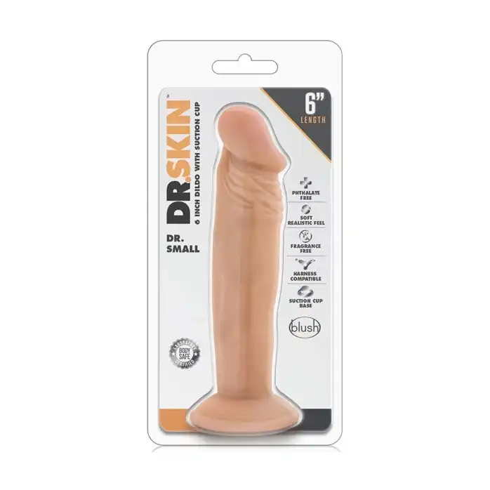 Телесный фаллоимитатор Dr. Small 6 Inch Dildo - 16,5 см - Dr. Skin. Фотография 2.