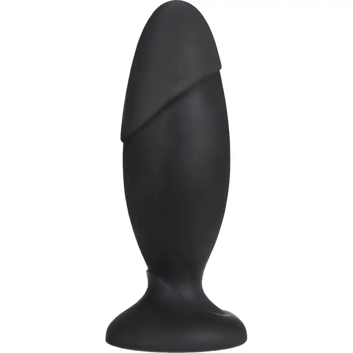 Черная силиконовая пробка Silicone Rocket Plug - 16,5 см - Anal Adventures Platinum
