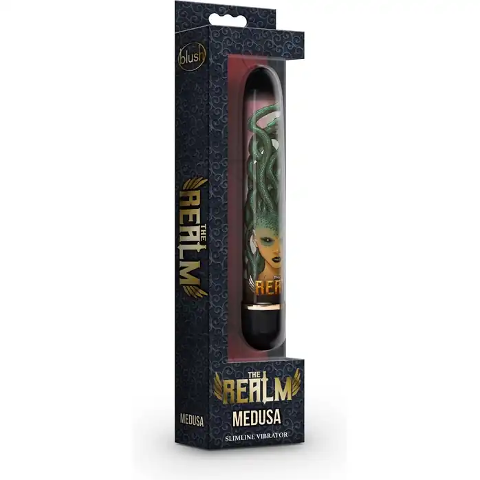 Фиолетовый вибратор Medusa - 17,7 см - The Realm. Фотография 2.