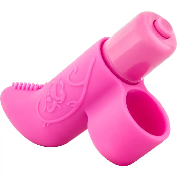 Розовая вибронасадка на палец Finger Vibe - Play With Me. Фотография 4.