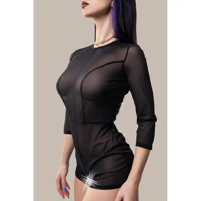 Эротический комбинезон Preciosity с рукавами длиной 3/4 - WANAME APPAREL. Фотография 7.