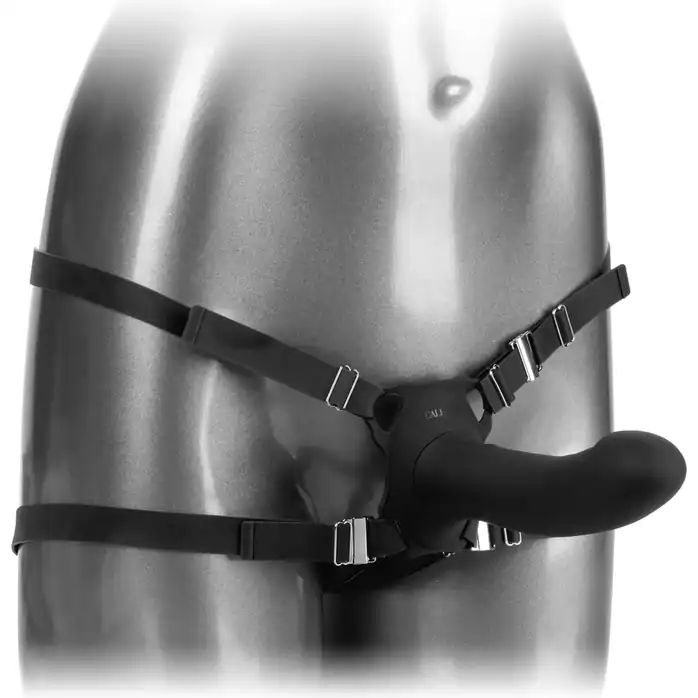 Черный женский страпон с вибрацией Me2 Remote Rumbler - 16,5 см - Her Royal Harness. Фотография 5.