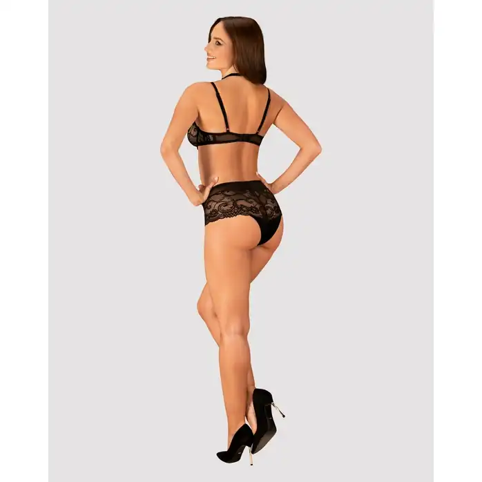 Стильный кружевной комплект Elizenes с чокером - Sexy. Фотография 4.