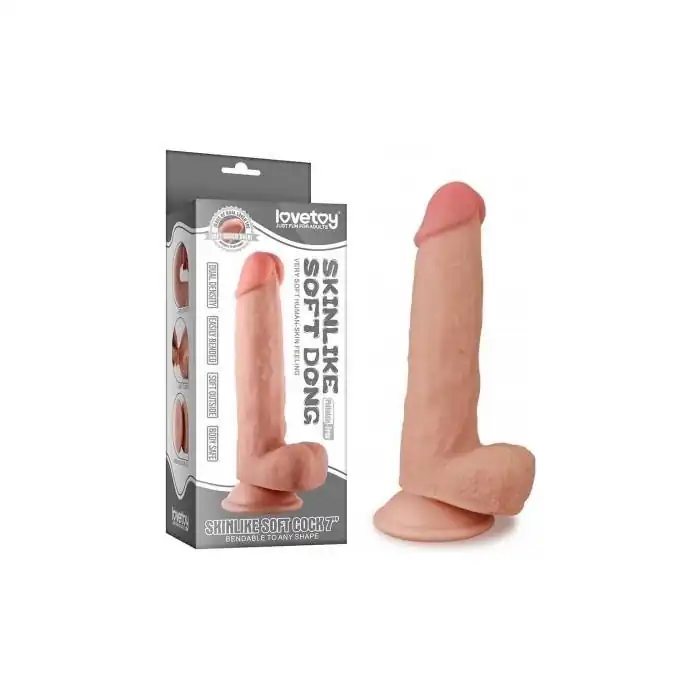 Телесный фаллоимитатор Skinlike Soft Cock 7 - 18,4 см