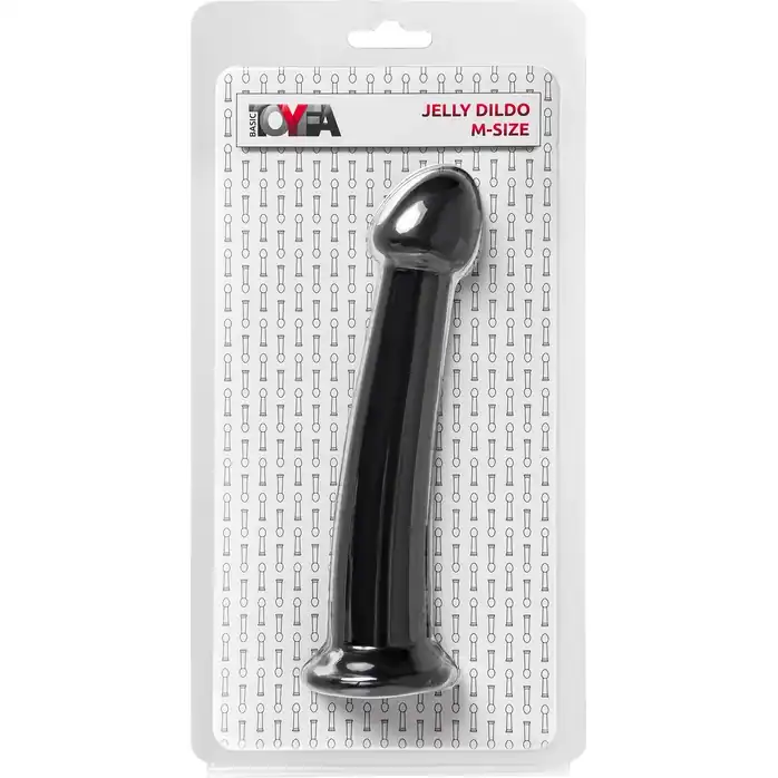 Черный фаллоимитатор Jelly Dildo M - 18 см. Фотография 5.