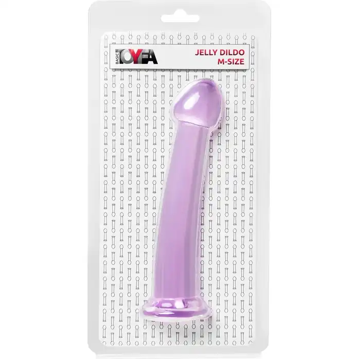 Фиолетовый фаллоимитатор Jelly Dildo M - 18 см. Фотография 5.