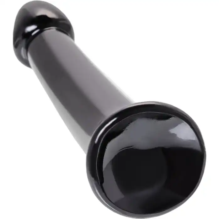 Черный нереалистичный фаллоимитатор Jelly Dildo L - 20 см. Фотография 4.