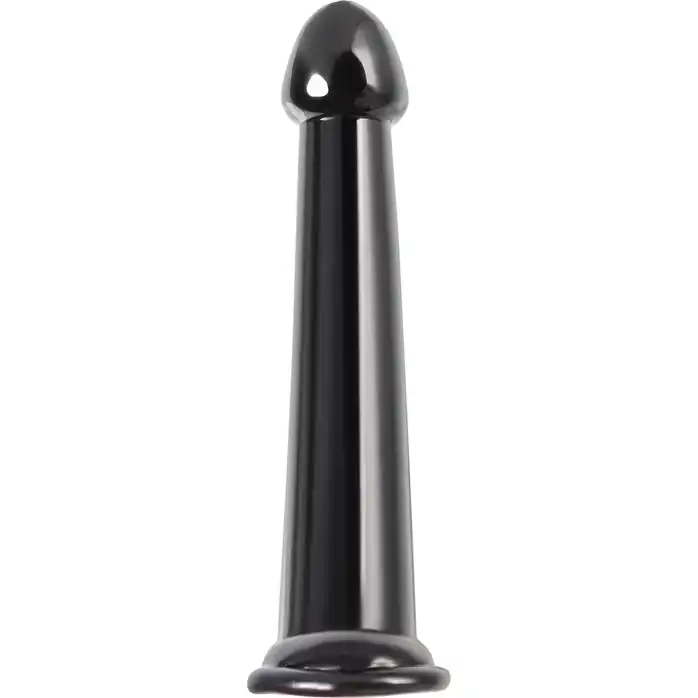 Черный нереалистичный фаллоимитатор Jelly Dildo L - 20 см