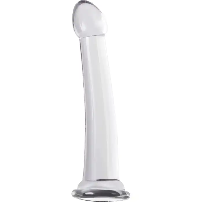 Прозрачный нереалистичный фаллоимитатор Jelly Dildo XL - 22 см