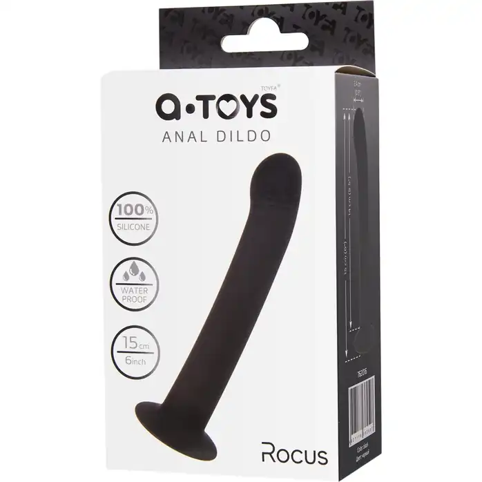 Черный анальный фаллоимитатор Rocus - 15 см. Фотография 4.