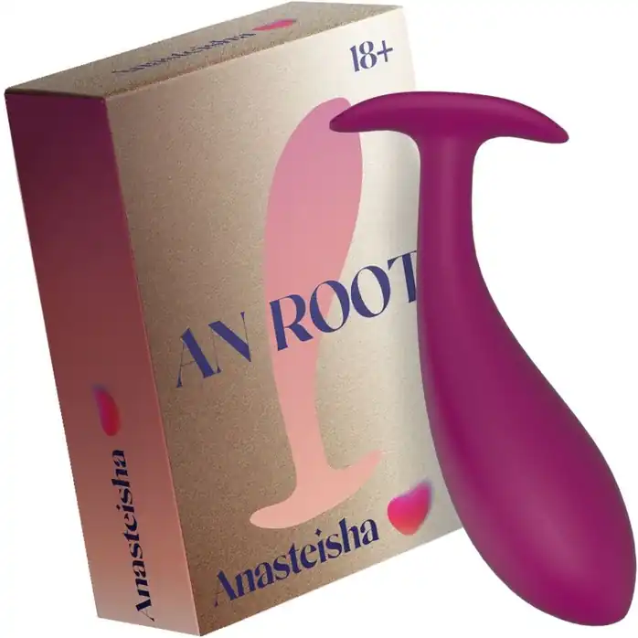Сливовая анальная пробка AN Root для ношения - 10 см. Фотография 2.