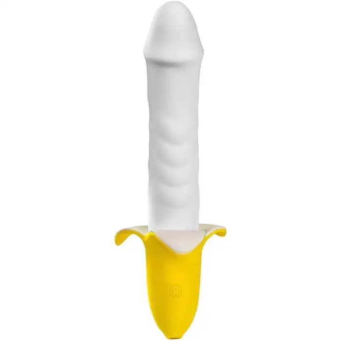 Мощный пульсатор в форме банана Banana Pulsator - 19,5 см - VupiDupi. Фотография 3.