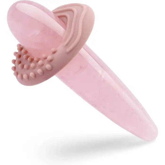 Массажер Le Wand Crystal Slim Wand из розового кварца. Фотография 5.