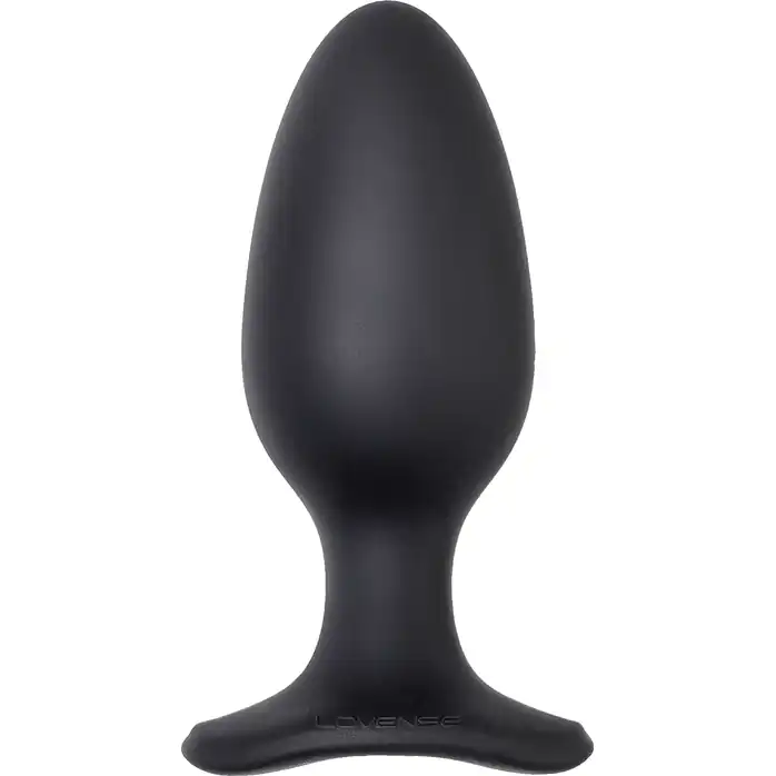 Черная анальная вибропробка HUSH 2 Size L - 12,1 см