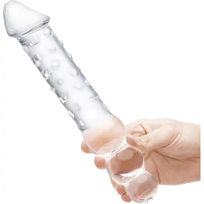 Прозрачный двухсторонний стимулятор 12 Double Ended Dildo - 28 см. Фотография 3.