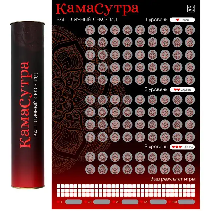 Скретч-плакат Секс-гид. Камасутра формата А3 - ECSTAS