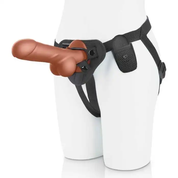 Реалистичный страпон с радиоуправлением Remote Control Realistic - 21 см