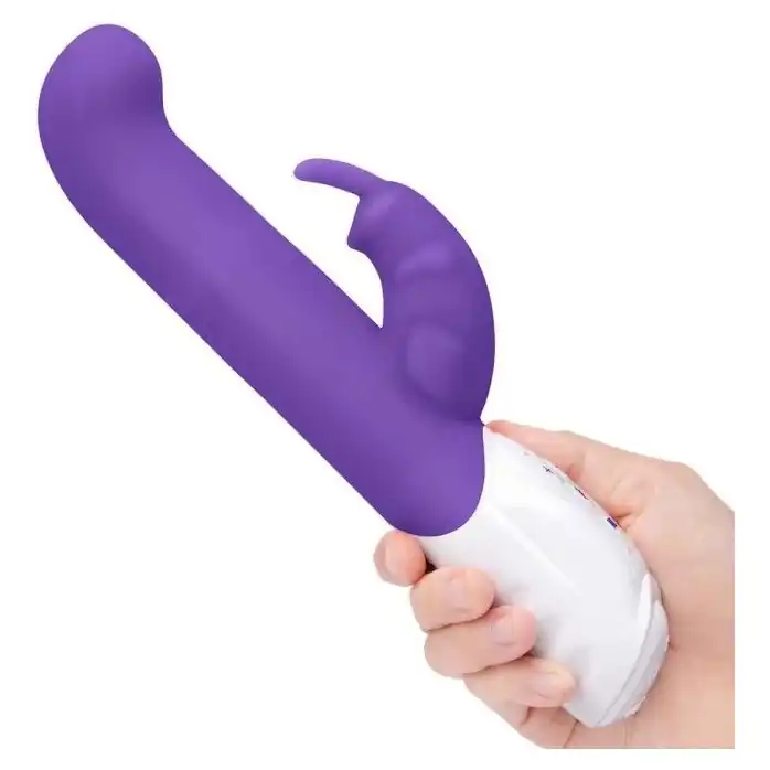 Фиолетовый вибромассажер для G-точки Come hither G-Spot Rabbit - 24,5 см. Фотография 3.